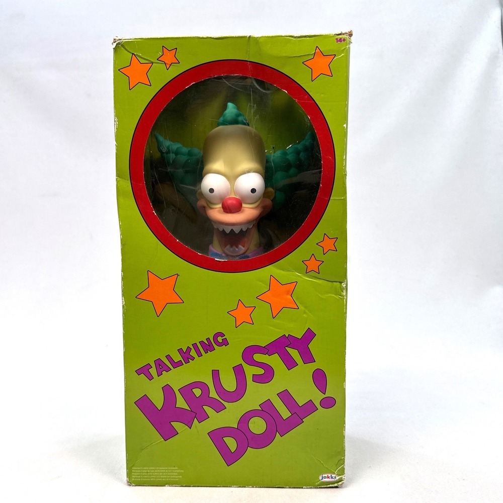 Jakks Pacific The Simpsons Talking Krusty Doll Collectible Figure 16 Inch Boxed